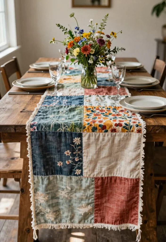 12 Head Table Wedding Decoration Ideas That Look Elegant in Photos 3 12 Head Table Wedding Decoration Ideas That Look Elegant in Photos 3. Upcycled Fabric Table Runner 0