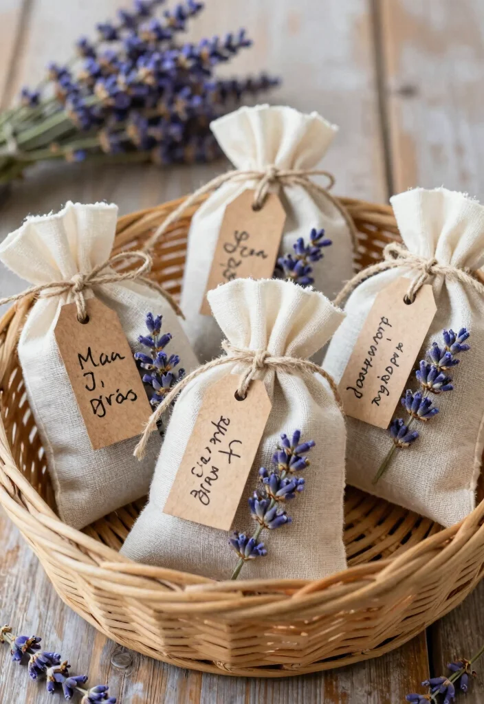 12 Homemade Wedding Favor Ideas That Feel Personal and Warm 1 12 Homemade Wedding Favor Ideas That Feel Personal and Warm 1. Lavender Sachets 0