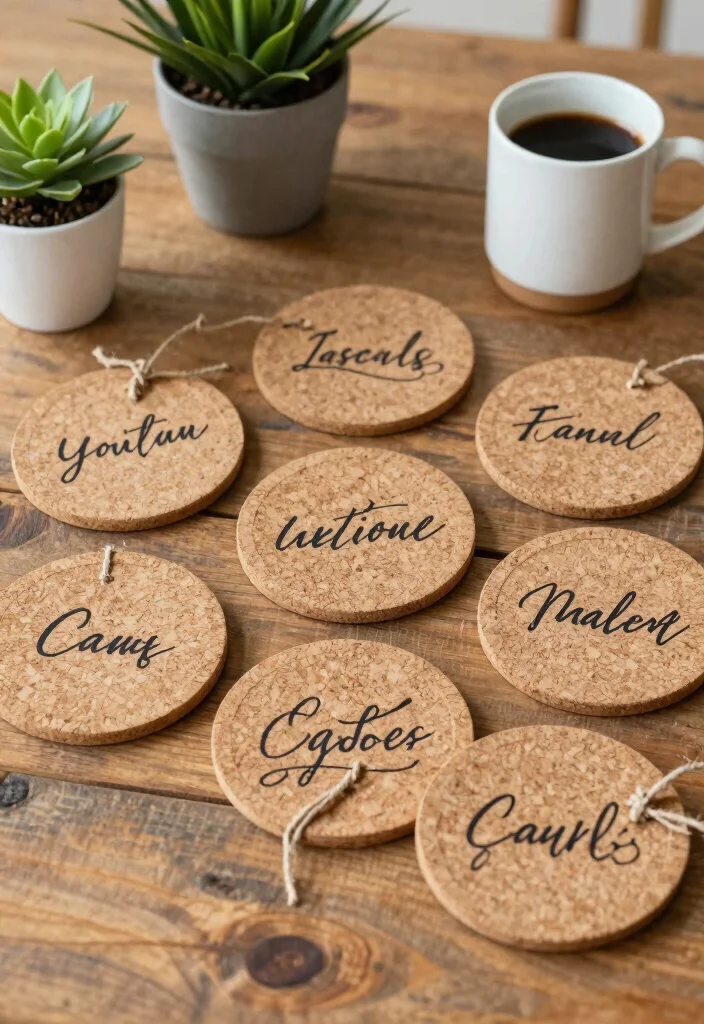 12 Homemade Wedding Favor Ideas That Feel Personal and Warm 16 12 Homemade Wedding Favor Ideas That Feel Personal and Warm 6. Personalized Coasters 0