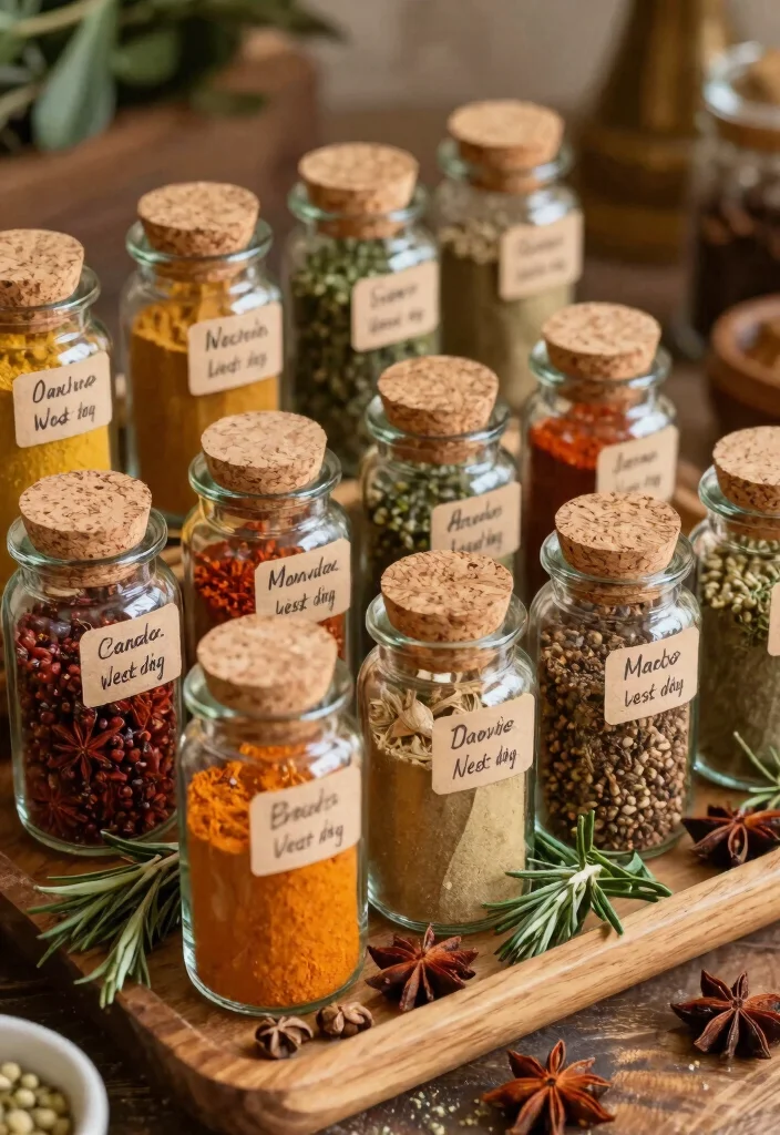 12 Indian Wedding Favor Ideas with Traditional and Modern Touches 2. Personalized Miniature Jars of Spices 0