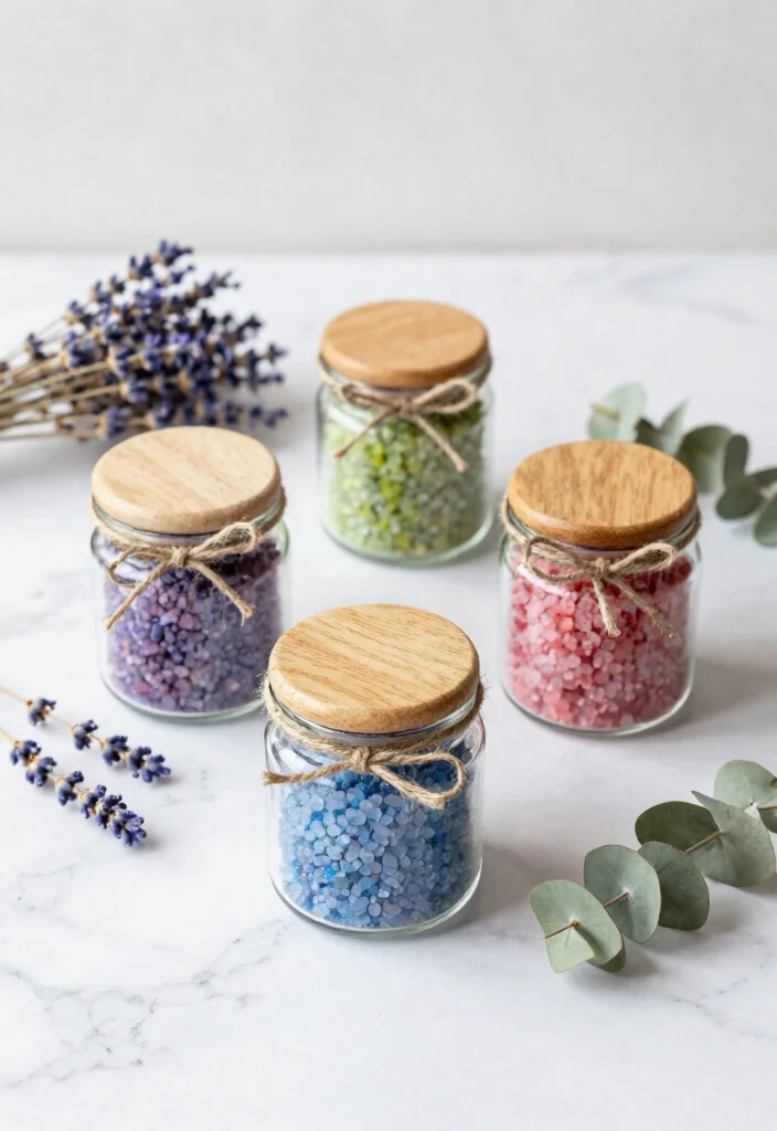 12 Inexpensive Wedding Favor Ideas Perfect for Budget Weddings 4. DIY Bath Salts 0