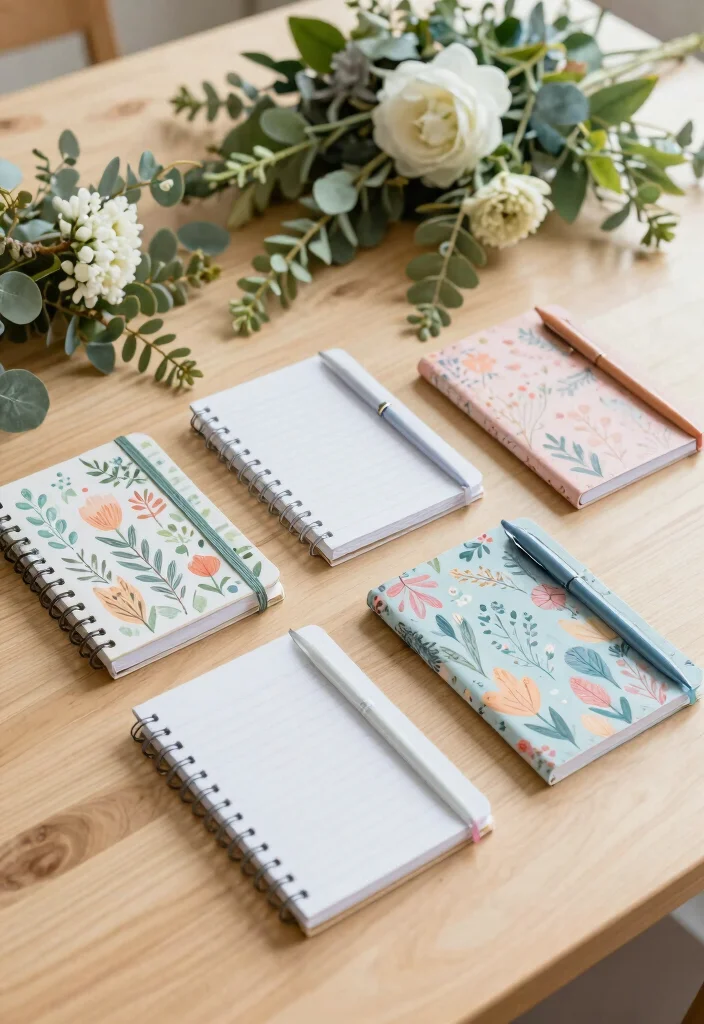 12 Inexpensive Wedding Favor Ideas Perfect for Budget Weddings 8. Mini Notebooks with Pens 0