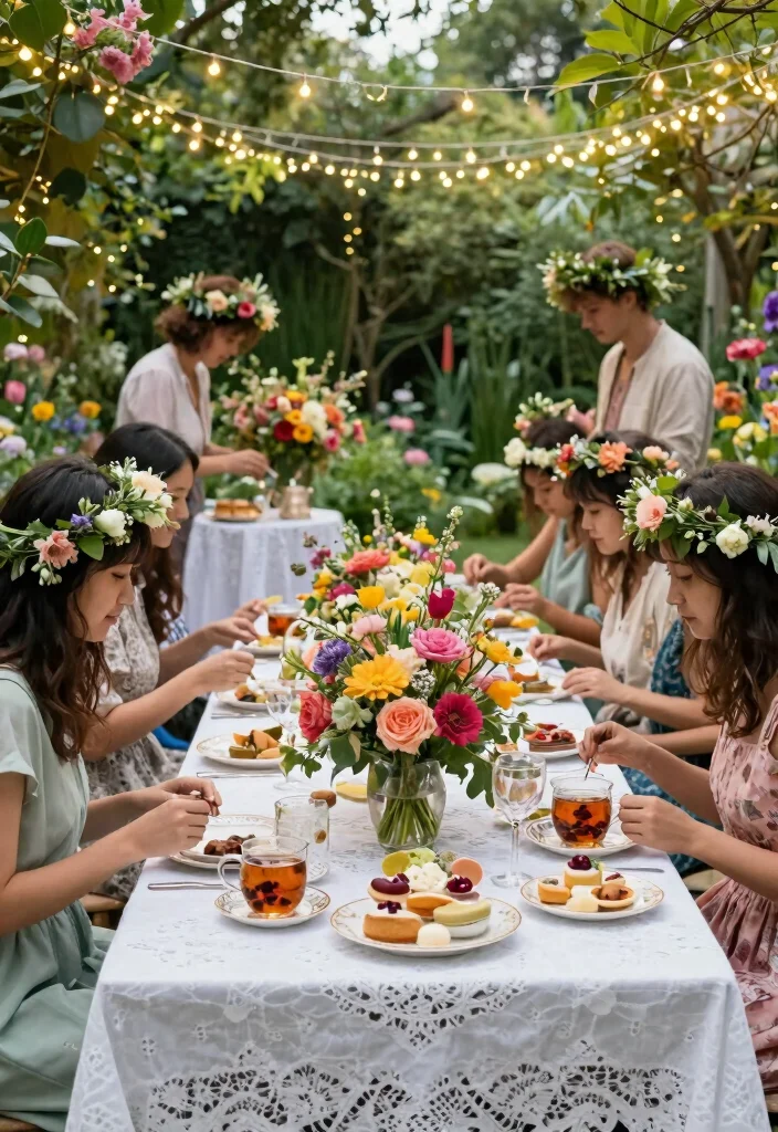 12 Intimate Engagement Party Ideas for Close Friends and Family 13 12 Intimate Engagement Party Ideas for Close Friends and Family 3. Whimsical Garden Party 0