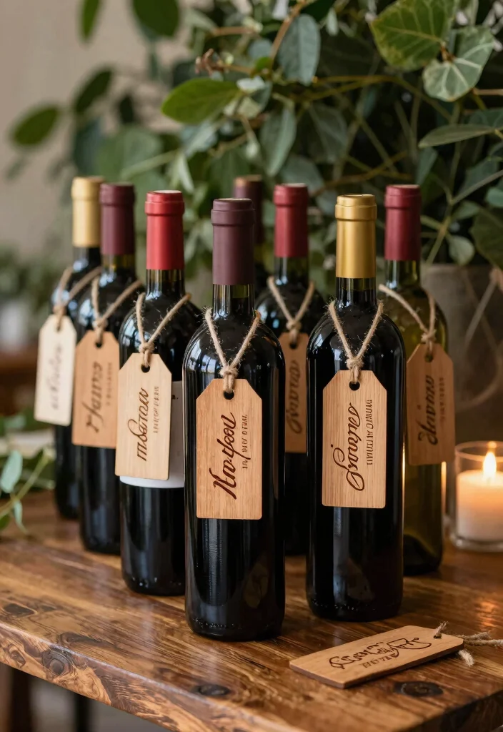 12 Italian Wedding Favor Ideas with Classic and Timeless Style 34 12 Italian Wedding Favor Ideas with Classic and Timeless Style 10. Wine Bottle Tags 0