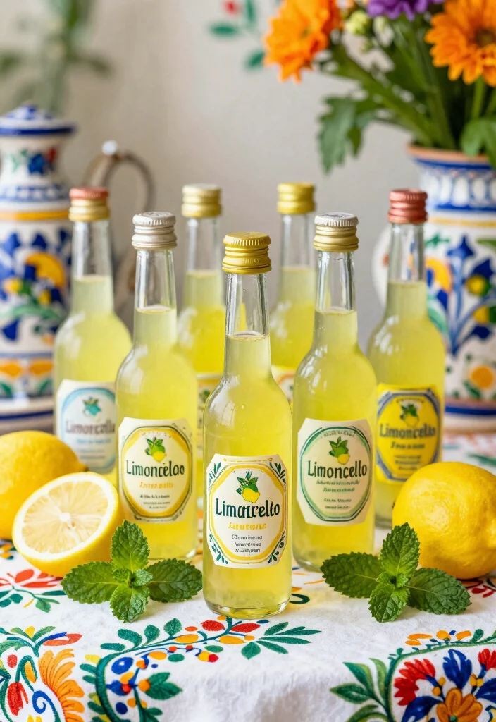 12 Italian Wedding Favor Ideas with Classic and Timeless Style 15 12 Italian Wedding Favor Ideas with Classic and Timeless Style 5. Mini Limoncello Bottles 0