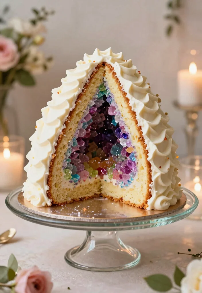 12 Luxury Wedding Cake Ideas for a Sophisticated Celebration 13 12 Luxury Wedding Cake Ideas for a Sophisticated Celebration 3. Geode Cake 0