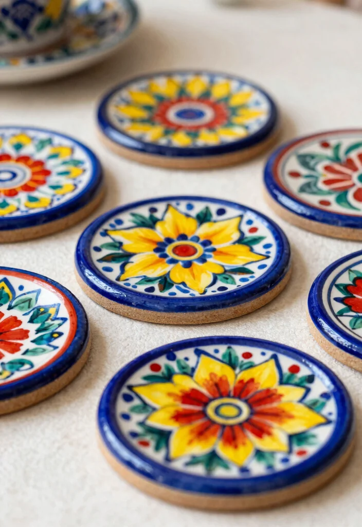12 Mexican Wedding Favor Ideas Full of Color and Culture 1 12 Mexican Wedding Favor Ideas Full of Color and Culture 1. Hand Painted Ceramic Coasters 0