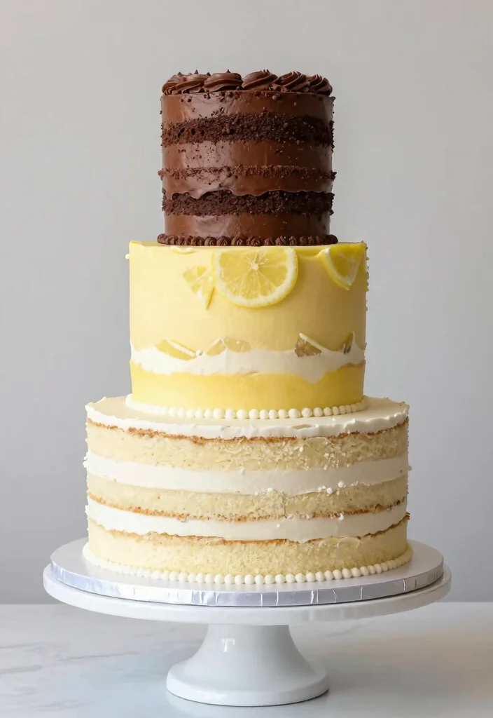 12 Minimalist Wedding Cake Ideas for Modern Couples 17 12 Minimalist Wedding Cake Ideas for Modern Couples 7. Tiers of Flavor 0