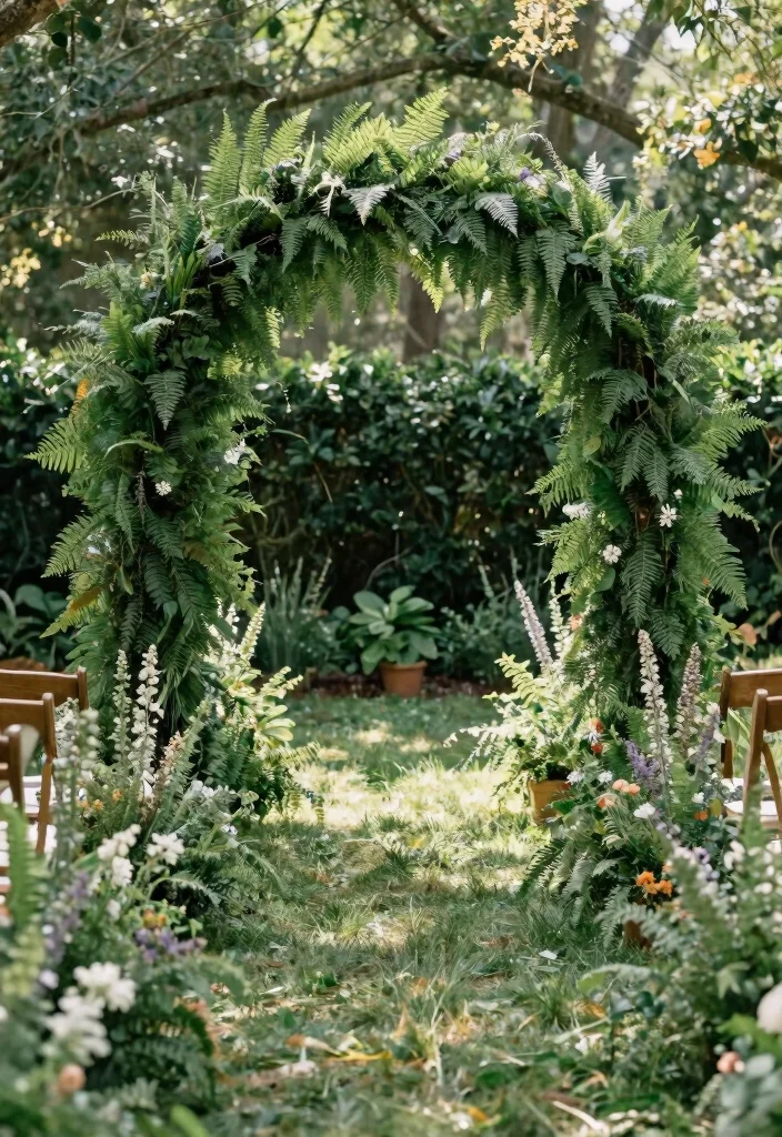 12 Outdoor Wedding Aisle Decoration Ideas for Nature Inspired Weddings 9. Greenery Galore 0
