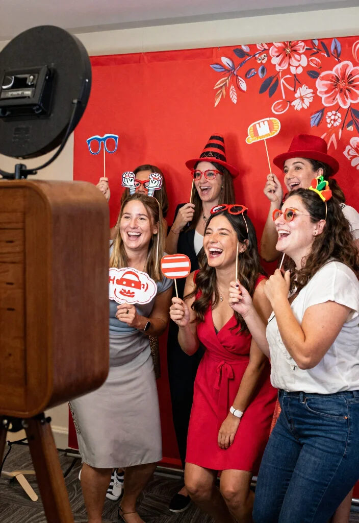 12 Red Wedding Decoration Ideas for Bold and Romantic Styles 50 12 Red Wedding Decoration Ideas for Bold and Romantic Styles 10. Red Photo Booth Fun 0