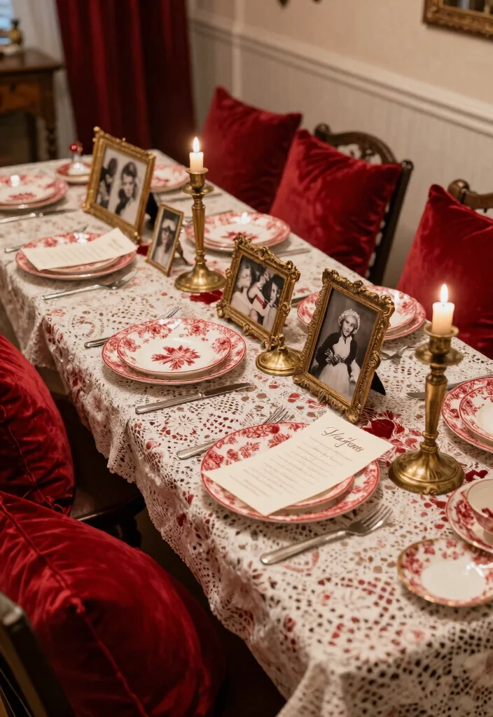 12 Red Wedding Decoration Ideas for Bold and Romantic Styles 25 12 Red Wedding Decoration Ideas for Bold and Romantic Styles 5. Vintage Red Accents 0