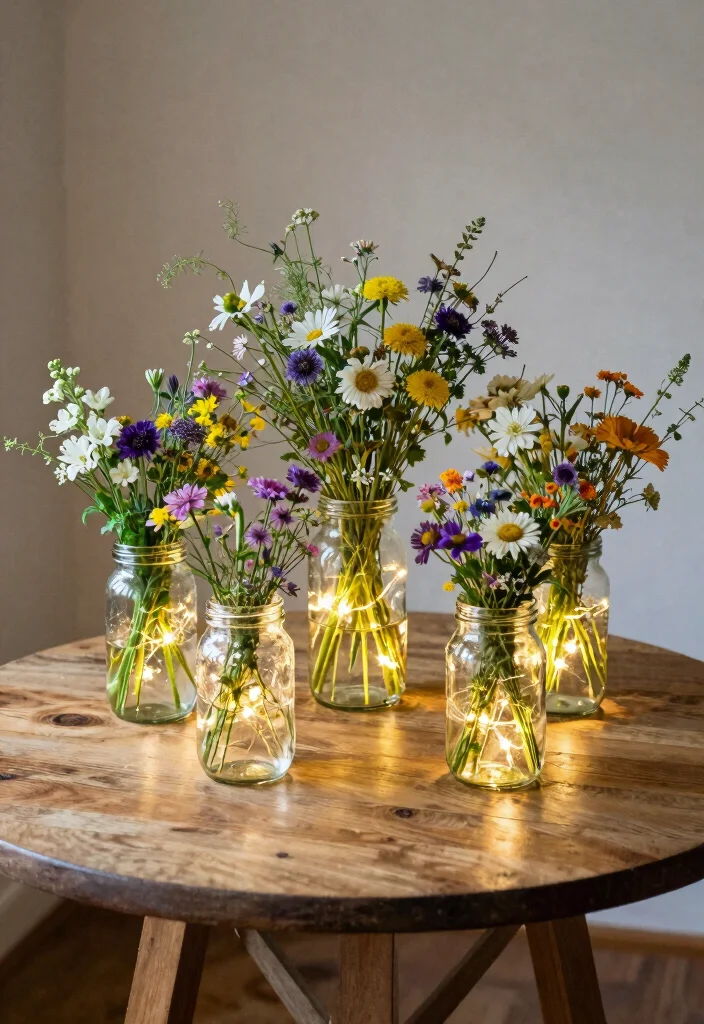 12 Round Wedding Table Decoration Ideas That Look Balanced 37 12 Round Wedding Table Decoration Ideas That Look Balanced 7. DIY Upcycled Decor 0