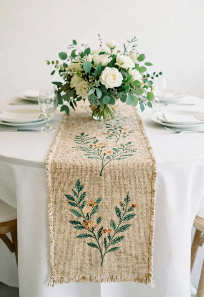 12 Round Wedding Table Decoration Ideas That Look Balanced 48 12 Round Wedding Table Decoration Ideas That Look Balanced 8. Natural Table Runners 0