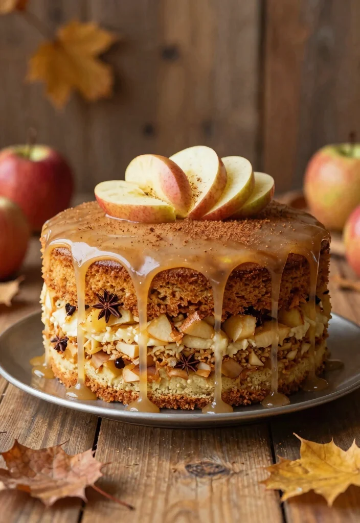 12 Rustic Wedding Cake Ideas Perfect for Country Weddings 6. Spiced Apple Cake with Maple Icing 0