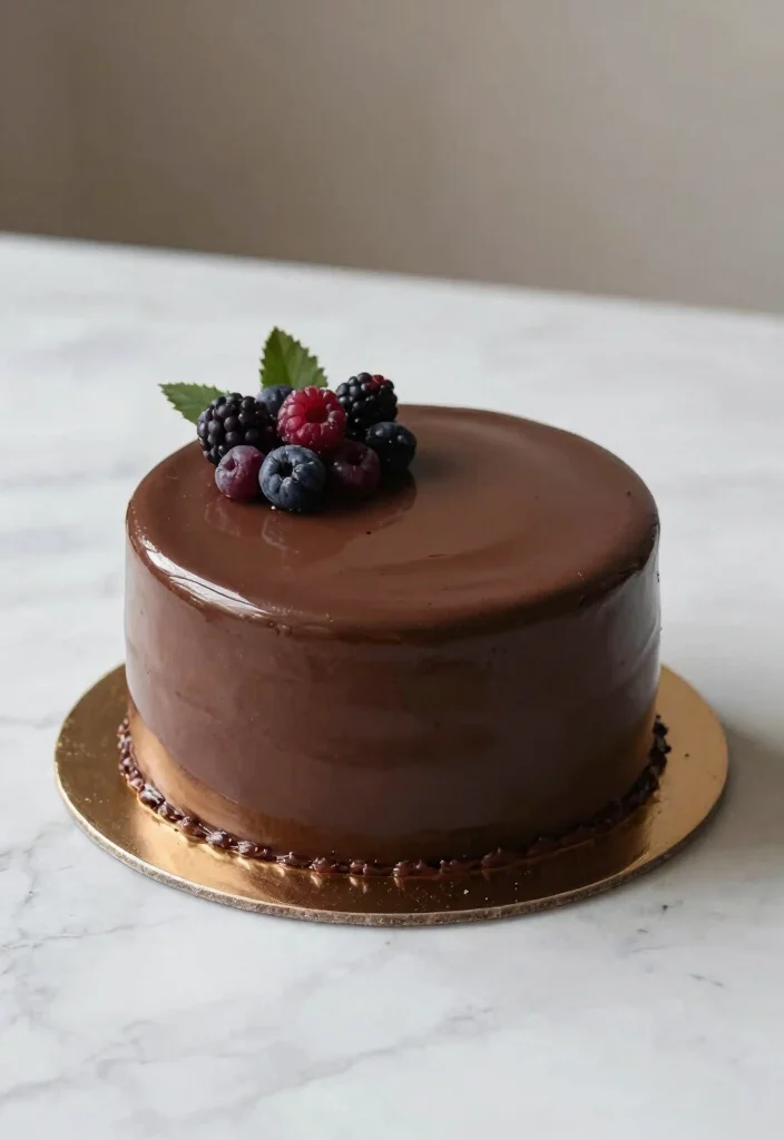 12 Simple Elegant Wedding Cake Ideas for a Timeless Look 48 12 Simple Elegant Wedding Cake Ideas for a Timeless Look 8. Simple Chocolate Ganache Cake 0