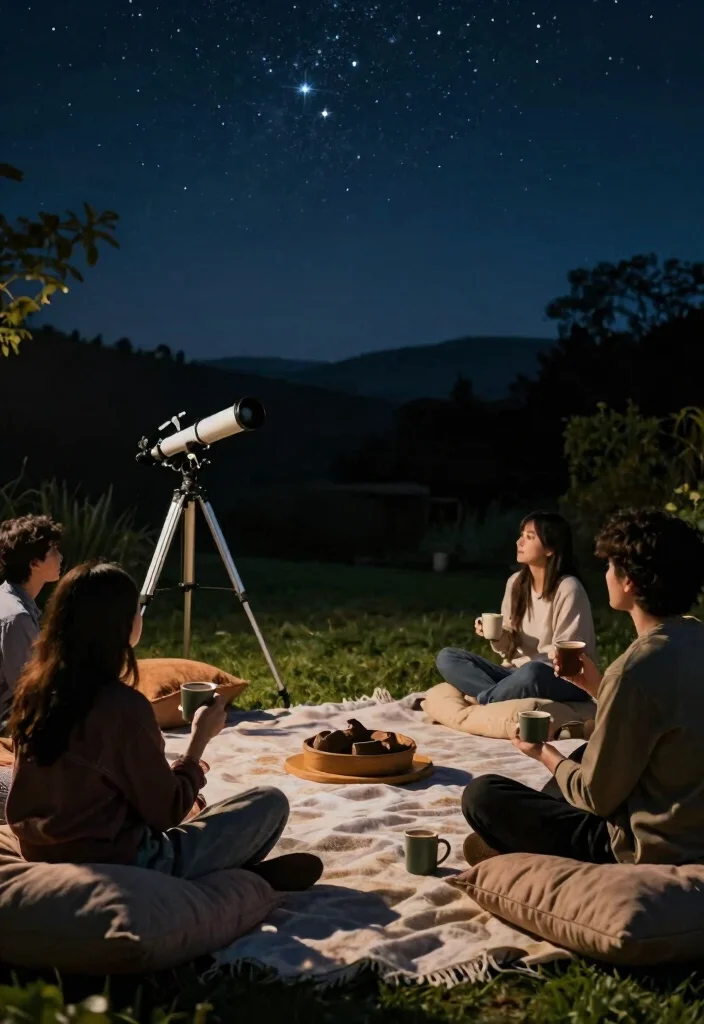 12 Small Engagement Party Ideas for Intimate Celebrations 8. Dreamy Star Gazing Night 0
