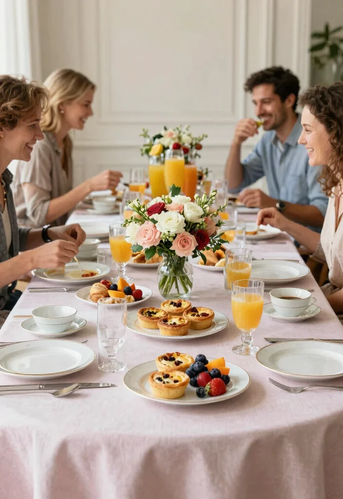 12 Surprise Engagement Party Ideas That Feel Truly Special 25 12 Surprise Engagement Party Ideas That Feel Truly Special 5. Elegant Brunch Affair 0