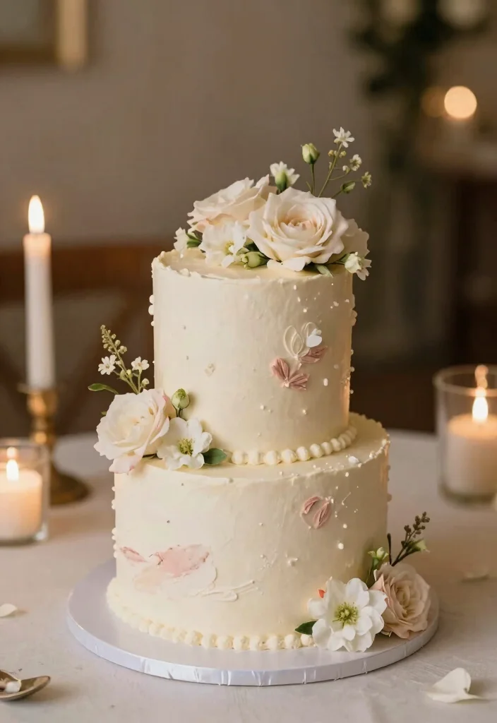 12 Traditional Wedding Cake Ideas with Timeless Appeal 12. Sweetheart Cake 0