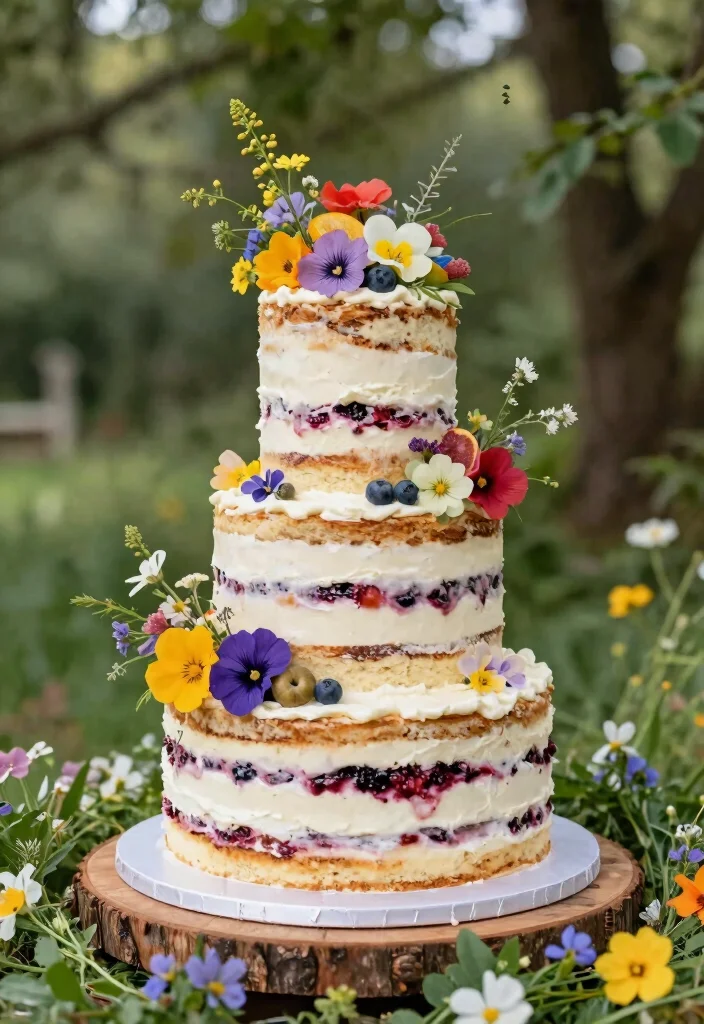 12 Unique Wedding Cake Ideas for Couples Who Want Something Different 1. Naked Cakes Rustic Elegance 0
