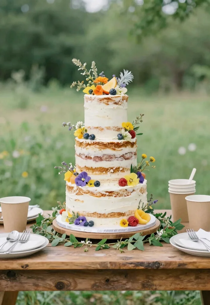 12 Unique Wedding Cake Ideas for Couples Who Want Something Different 12. Eco Friendly Cakes Sustainable Sweetness 0