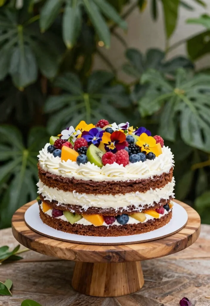 12 Unique Wedding Cake Ideas for Couples Who Want Something Different 8. Plant Based Cake Health Conscious Delight 0