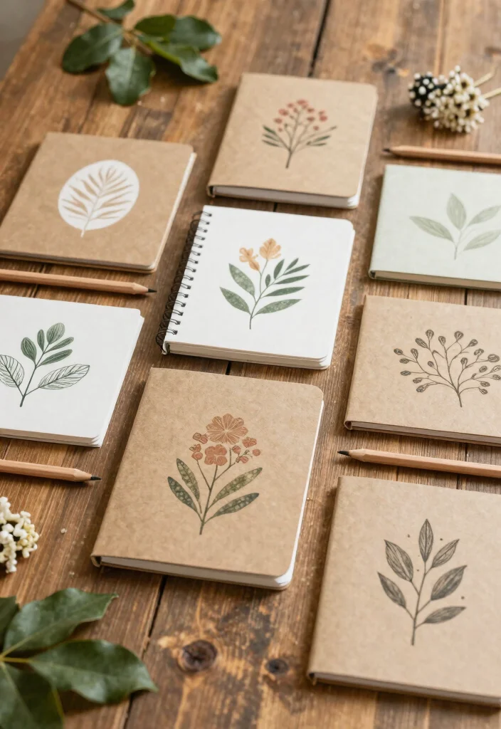 12 Unique Wedding Favor Ideas for Guests That Feel Truly Special 12. Eco Friendly Notebooks 0