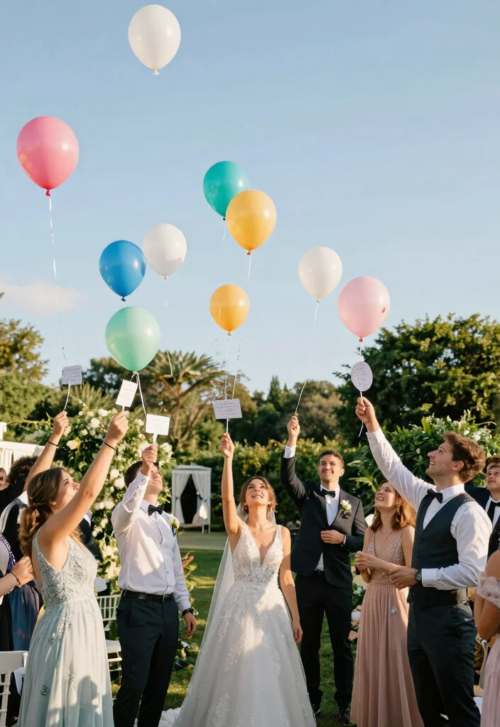 12 Wedding Balloon Decoration Ideas for Fun and Festive Weddings 10. Eco Friendly Balloon Releases 0