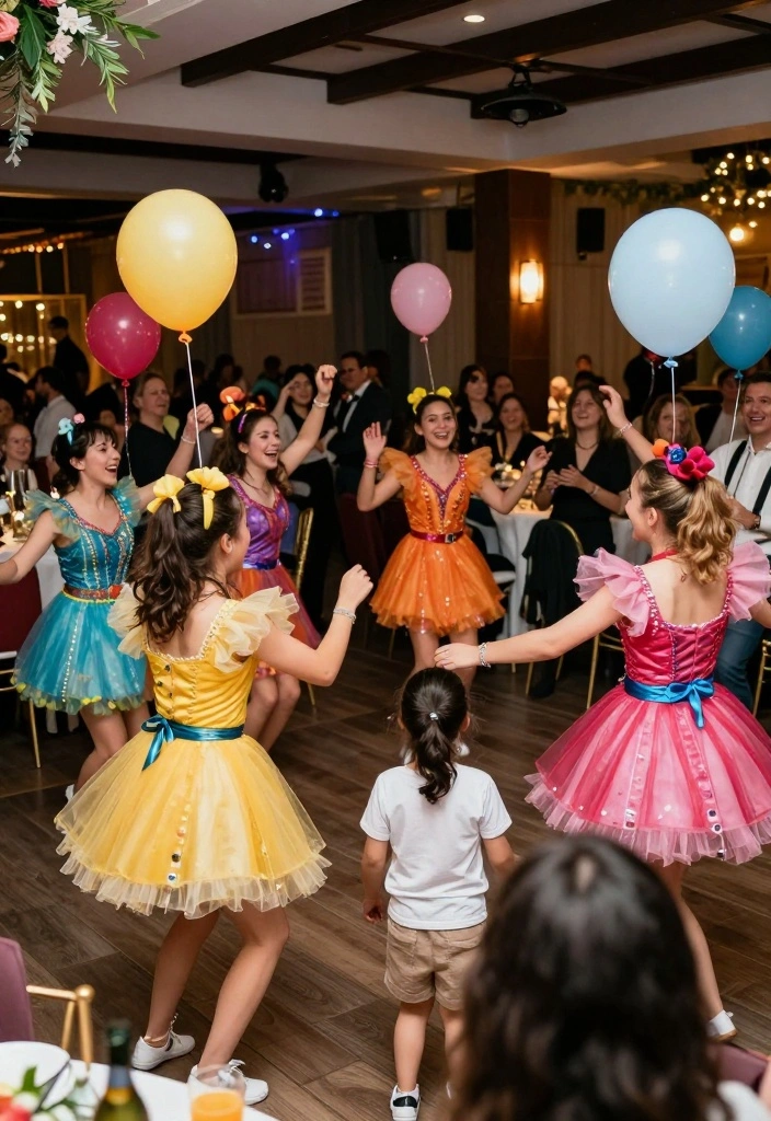 12 Wedding Balloon Decoration Ideas for Fun and Festive Weddings 11. Balloon Dancers for Entertainment 0