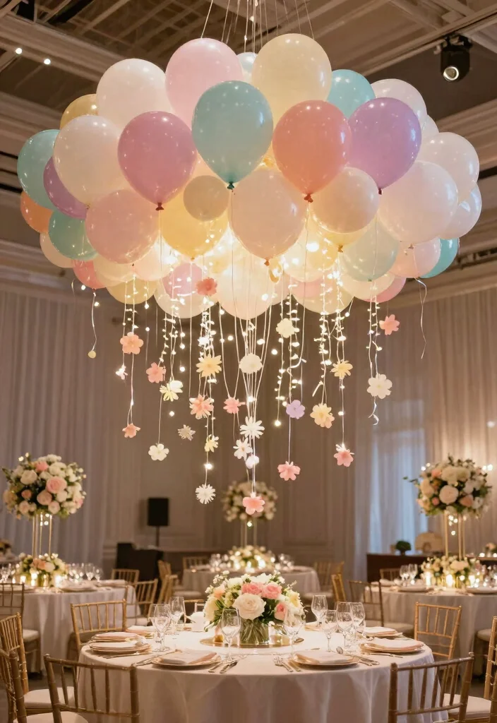 12 Wedding Balloon Decoration Ideas for Fun and Festive Weddings 7. Charming Balloon Installations 0