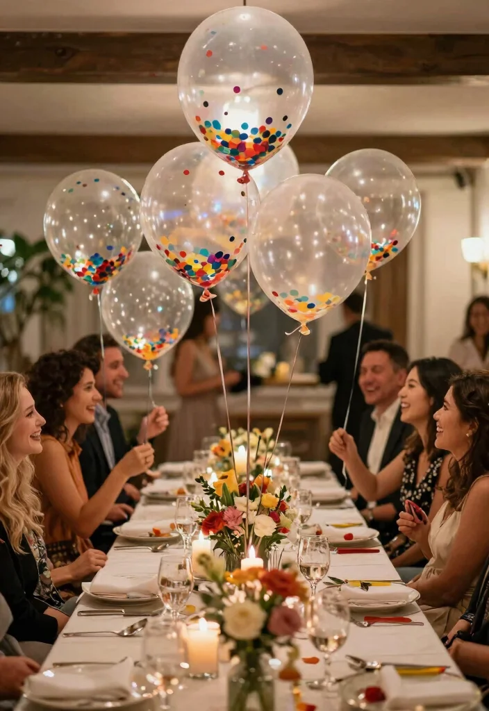 12 Wedding Balloon Decoration Ideas for Fun and Festive Weddings 8. Balloon Filled with Confetti 0