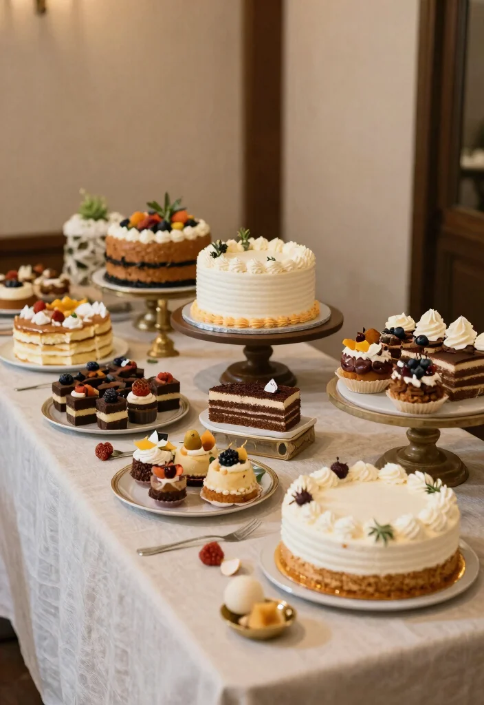 12 Wedding Cake Table Styling Ideas for a Beautiful Display 12. Specialty Flavors and Cakes 0