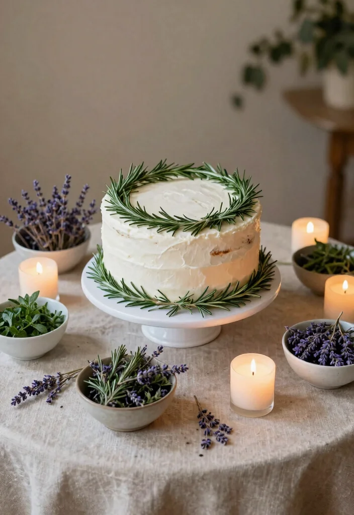 12 Wedding Cake Table Styling Ideas for a Beautiful Display 9. Unique Fragrance Elements 0