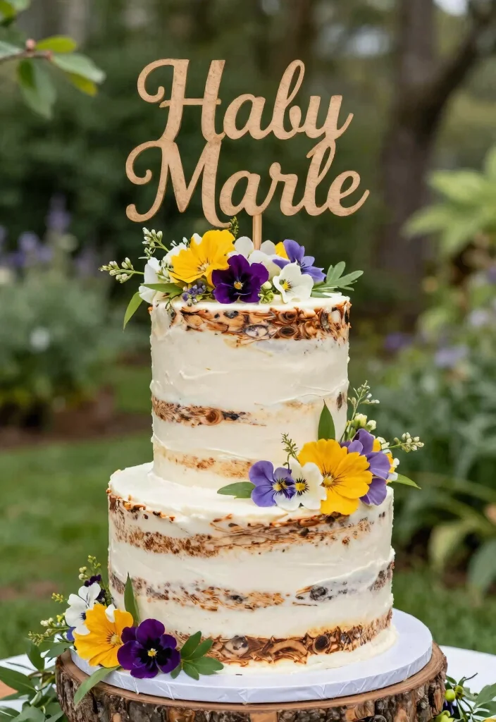 12 Wedding Cake Topper Ideas That Feel Personal and Meaningful 23 12 Wedding Cake Topper Ideas That Feel Personal and Meaningful 3. Eco Friendly Toppers 0