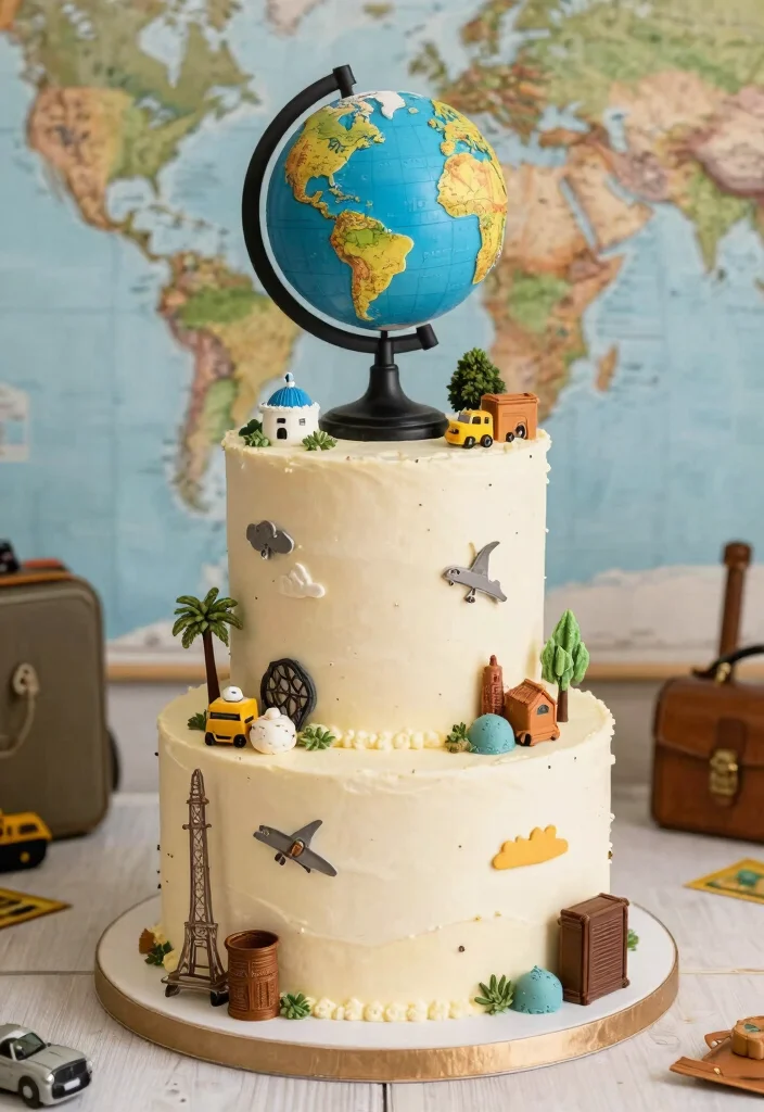 12 Wedding Cake Topper Ideas That Feel Personal and Meaningful 59 12 Wedding Cake Topper Ideas That Feel Personal and Meaningful 9. Travel Inspired Toppers 0