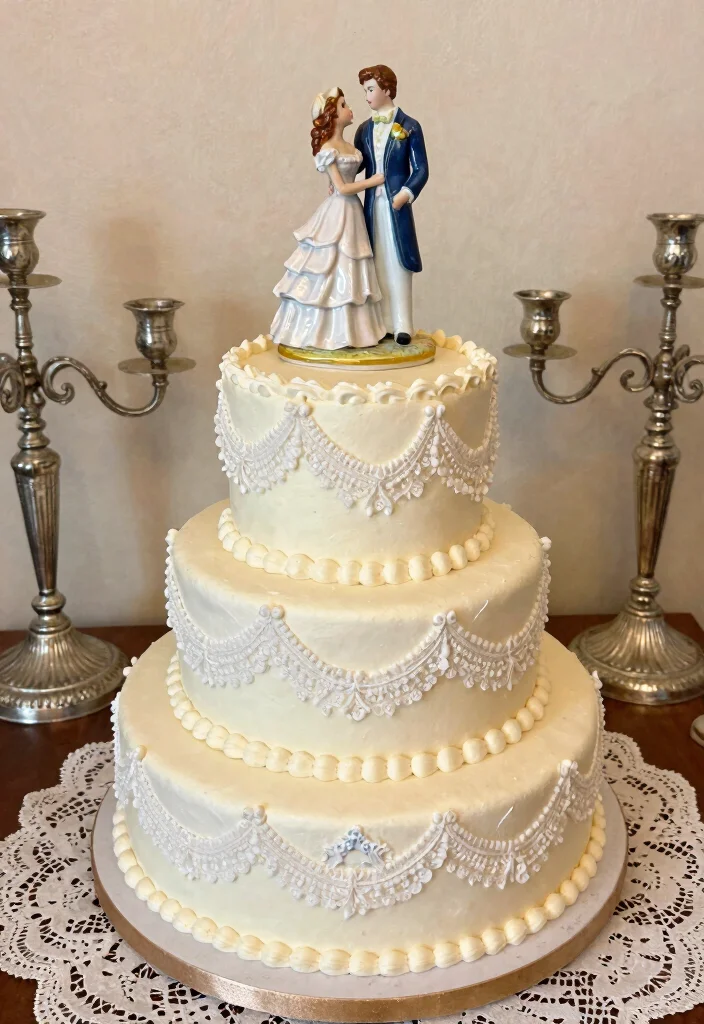 12 Wedding Cake Topper Ideas for Modern and Classic Couples 5. Vintage Inspired Toppers 0