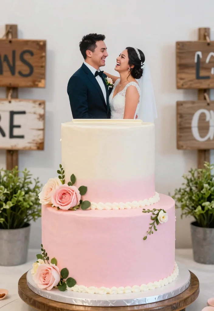 12 Wedding Cake Topper Ideas for Modern and Classic Couples 6. Personalized Photo Topper 0