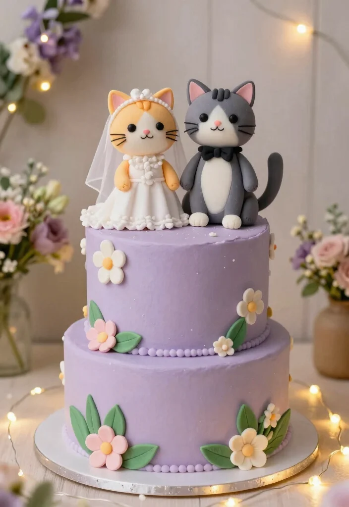 12 Wedding Cake Topper Ideas for Modern and Classic Couples 9. Playful Animal Figurines 0
