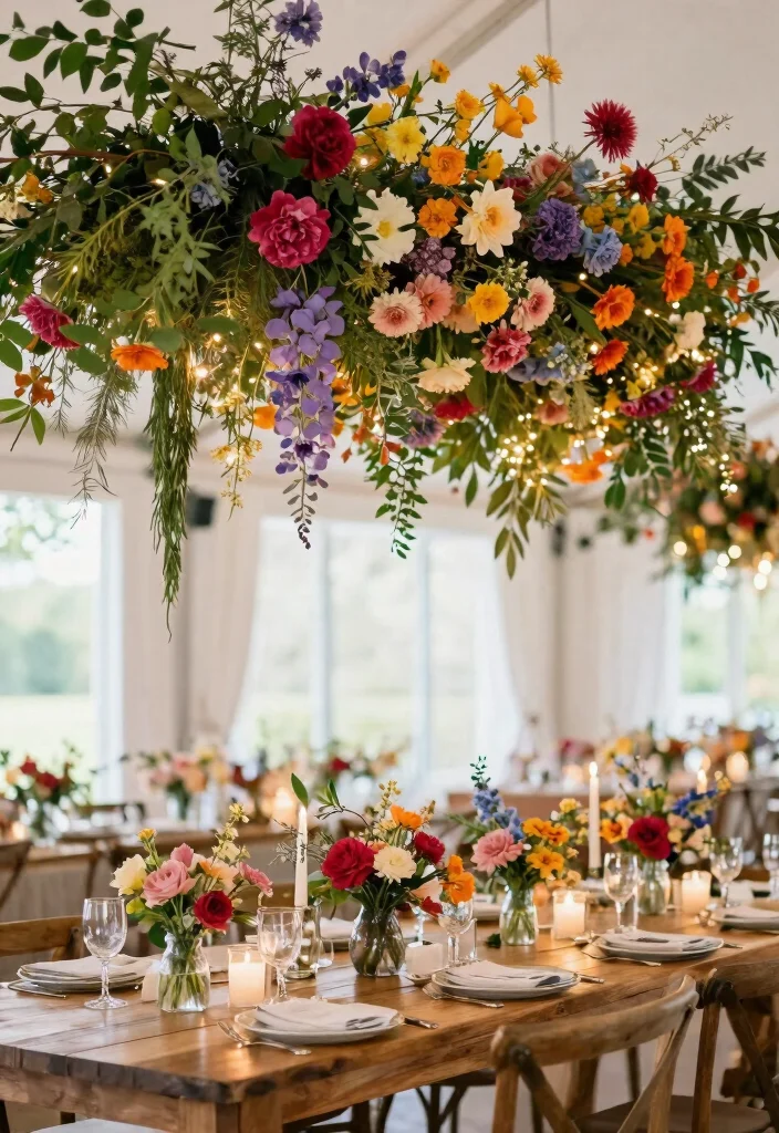 12 Wedding Ceiling Decoration Ideas That Add Visual Impact 1. Lush Floral Installations 0