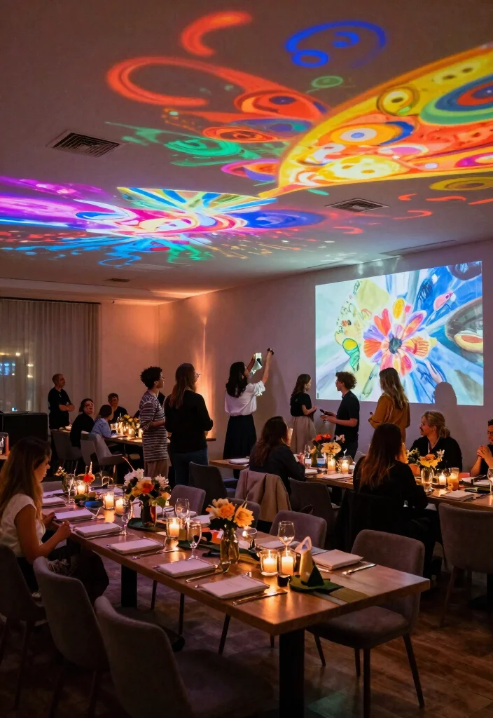 12 Wedding Ceiling Decoration Ideas That Add Visual Impact 12. Interactive Ceiling Art 0