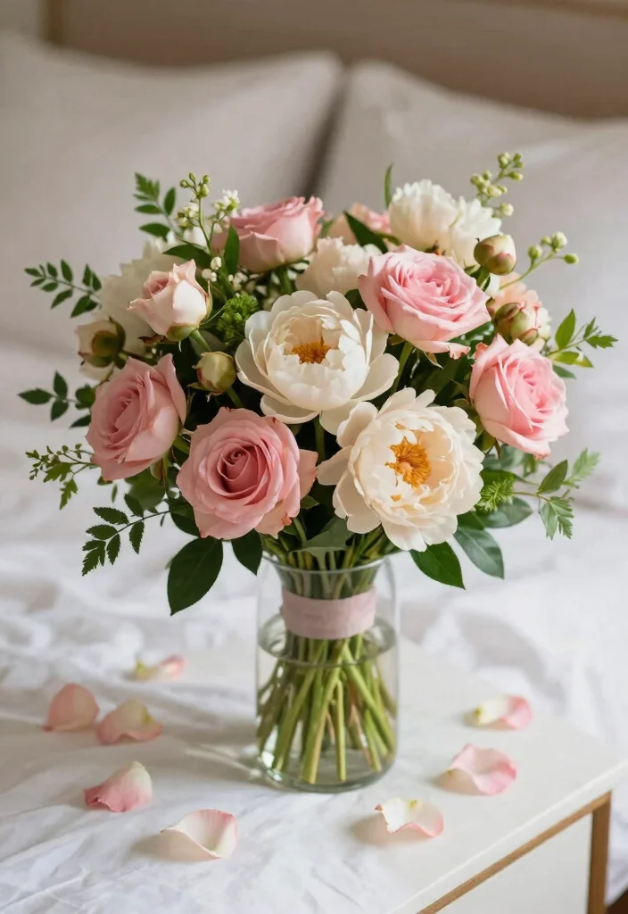 12 Wedding Night Room Decoration Ideas for a Cozy Romantic Feel 6. Floral Arrangements 0