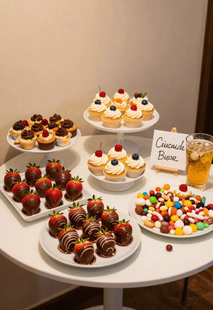 12 Wedding Night Room Decoration Ideas for a Cozy Romantic Feel 9. Sweet Treats Station 0