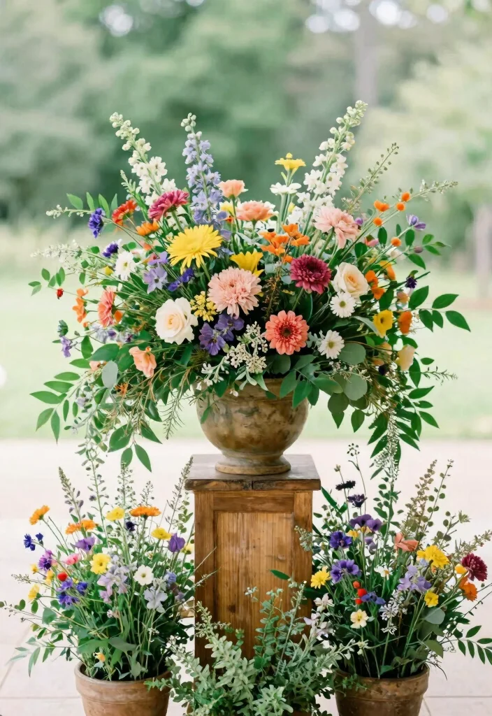 12 Wedding Tent Decoration Ideas for Outdoor Celebrations 7. Sustainable Floral Arrangements 0