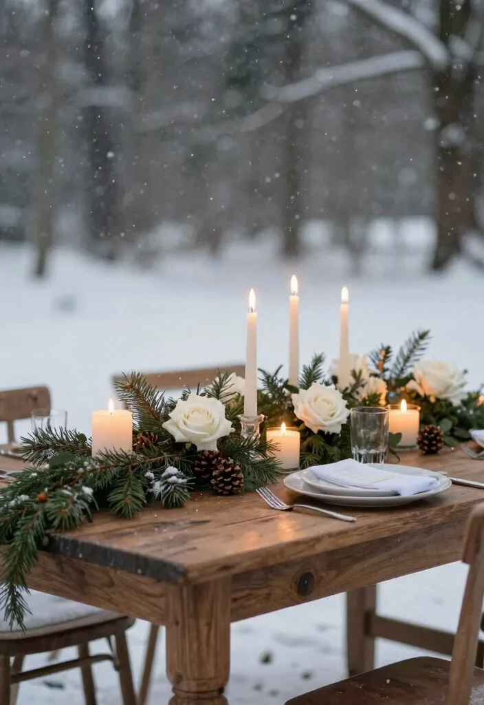 12 Winter Wedding Decoration Ideas for Cozy Seasonal Weddings 1 12 Winter Wedding Decoration Ideas for Cozy Seasonal Weddings 1. Cozy Candlelit Centerpieces 0