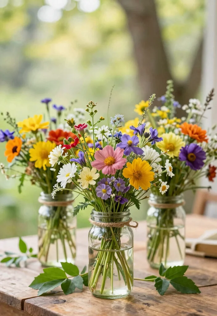 14 Affordable Backyard Engagement Party Decoration Ideas 1 14 Affordable Backyard Engagement Party Decoration Ideas 1. Handcrafted Bouquets from Native Flowers 0