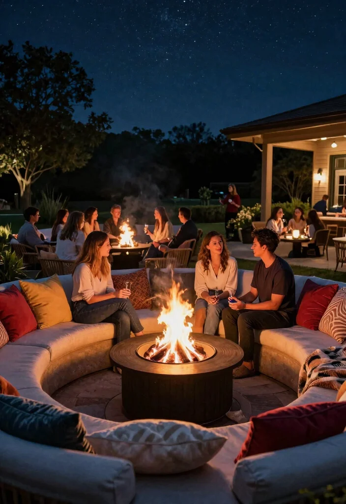14 Affordable Backyard Engagement Party Decoration Ideas 64 14 Affordable Backyard Engagement Party Decoration Ideas 14. Cozy Fire Pit Area 0
