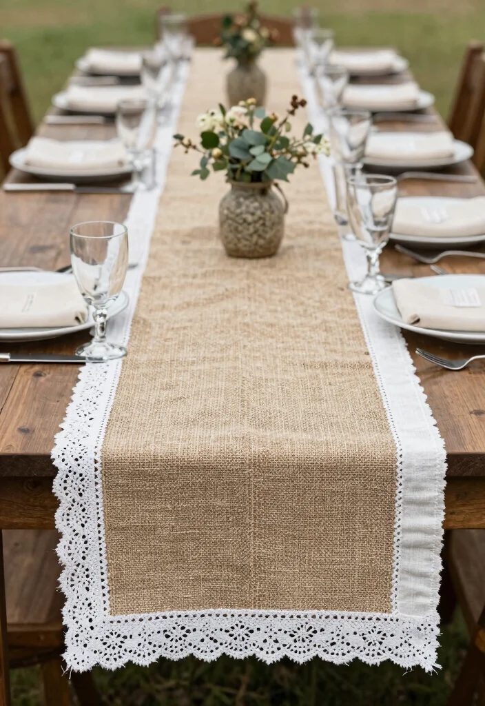 14 Affordable Backyard Engagement Party Decoration Ideas 48 14 Affordable Backyard Engagement Party Decoration Ideas 8. Handmade Table Runners 0
