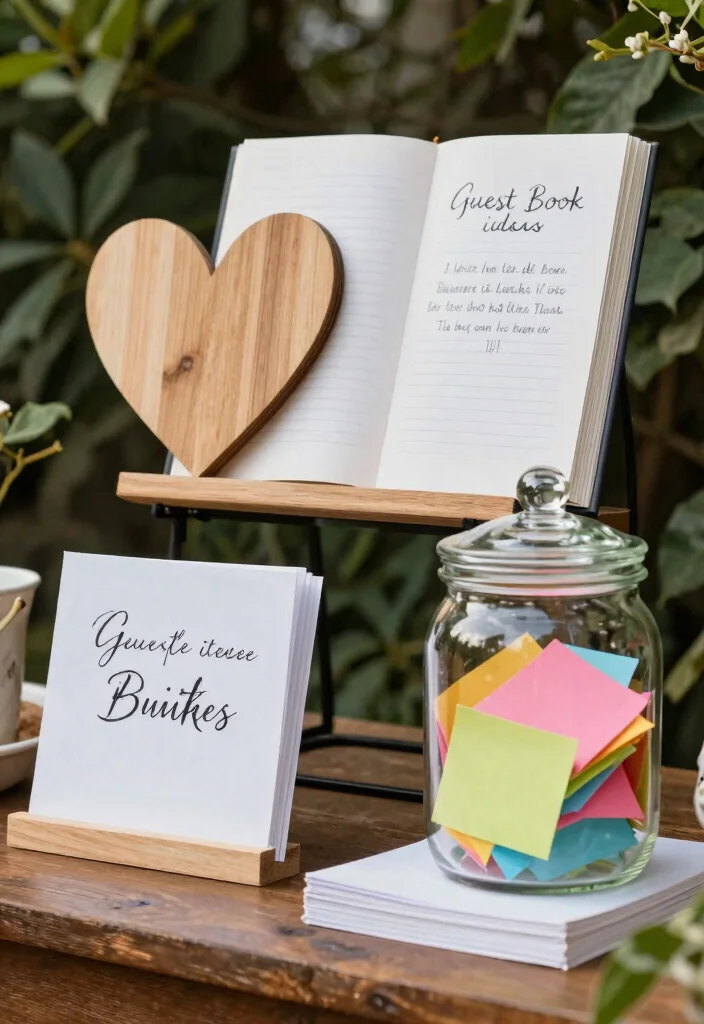 14 Affordable Backyard Engagement Party Decoration Ideas 59 14 Affordable Backyard Engagement Party Decoration Ideas 9. Creative Guest Book Ideas 0
