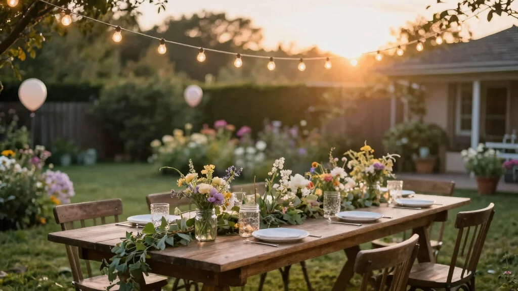 14 Affordable Backyard Engagement Party Decoration Ideas