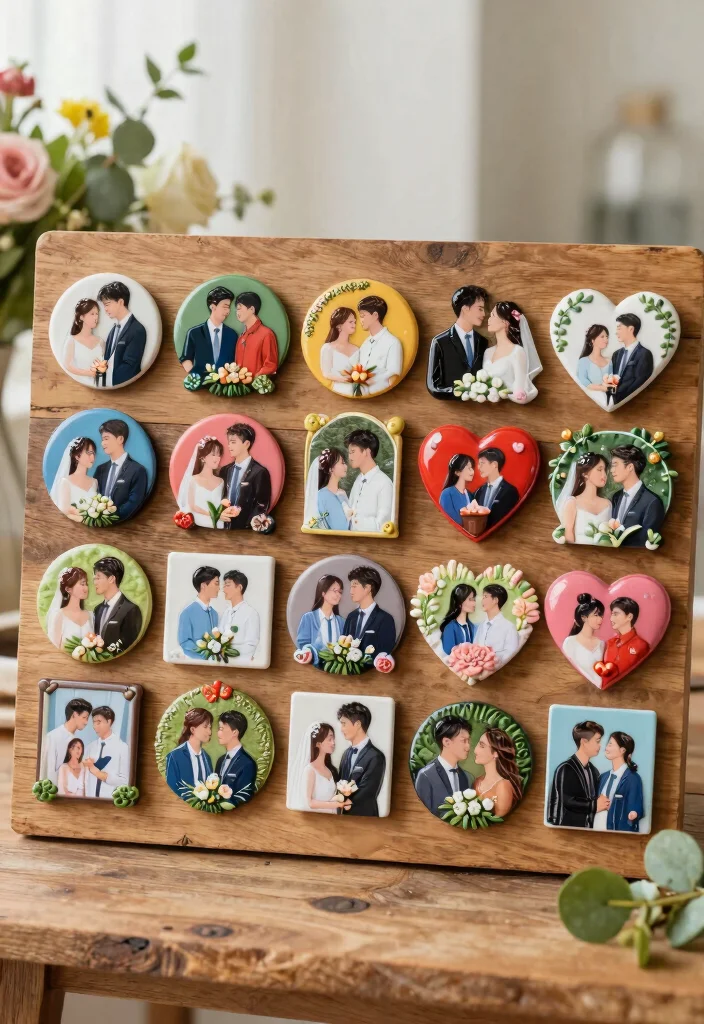 14 DIY Wedding Favor Ideas That Are Easy Affordable and Cute 11. Personalized Magnets 0