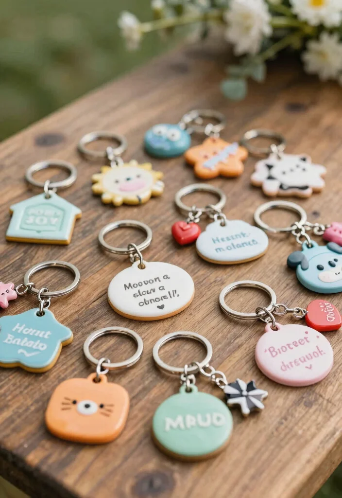 14 DIY Wedding Favor Ideas That Are Easy Affordable and Cute 12. Cute Keychains 0